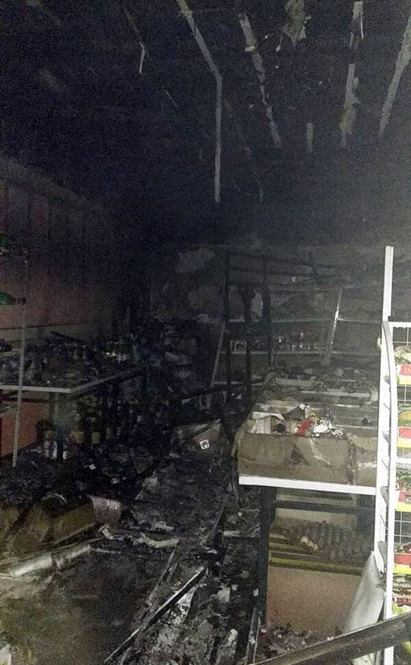 Пожар в чайхане Кызыл-Суу в Оше - Sputnik Кыргызстан