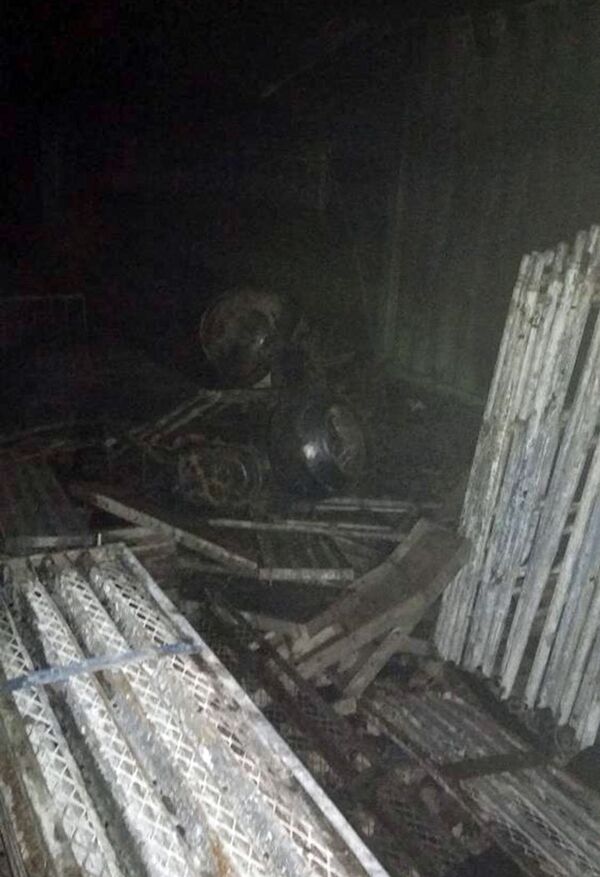 Пожар в чайхане Кызыл-Суу в Оше - Sputnik Кыргызстан