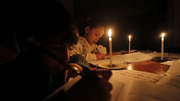 Отключения электроэнергии в городе Газа - Sputnik Кыргызстан