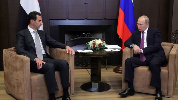Рабочая встреча президента РФ В. Путина с президентом Сирии Б. Асадом - Sputnik Кыргызстан