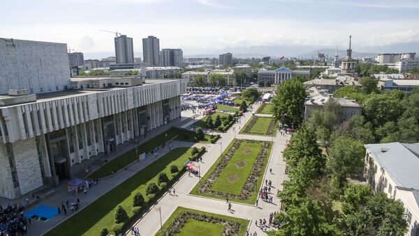 Здание Кыргызской национальной филармонии имени Т. Сатылганова. Архивное фото - Sputnik Кыргызстан