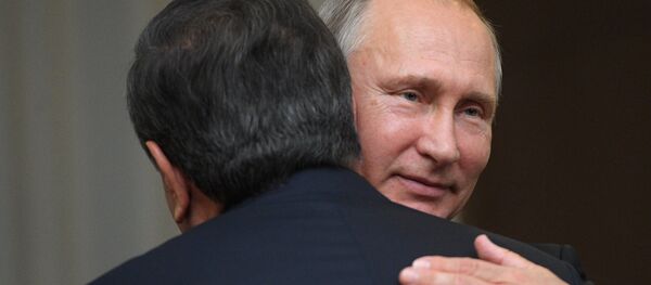 Президент РФ В. Путин встретился с президентом Узбекистана Ш. Мирзиеевым - Sputnik Кыргызстан