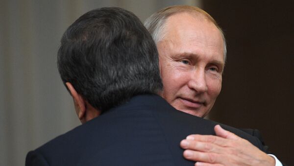 Президент РФ В. Путин встретился с президентом Узбекистана Ш. Мирзиеевым - Sputnik Кыргызстан