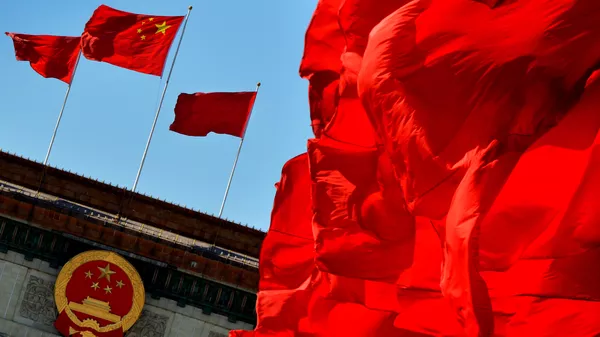 Флаги Китая в Пекине. Архивное фото  - Sputnik Кыргызстан