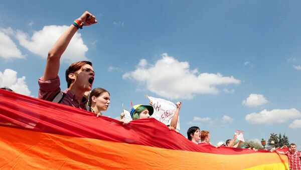 Митинг ЛГБТ-сообщества на Марсовом поле в Санкт-Петербурге - Sputnik Кыргызстан