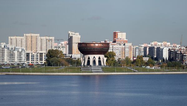 Вид на центр семьи Казан на набережной реки Казанки - Sputnik Кыргызстан
