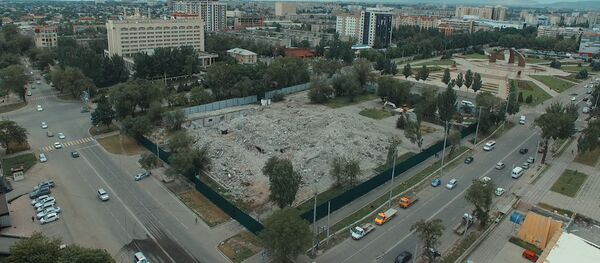 В центре Бишкека появится новый сквер — аэросъемка - Sputnik Кыргызстан