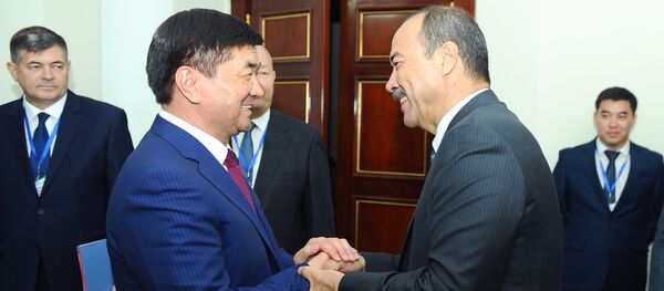 Визит премьер-министра КР Мухаммедкалыя Абылгазиева в городе Душанбе - Sputnik Кыргызстан