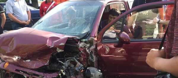 Последствия ДТП в Бишкеке - Sputnik Кыргызстан