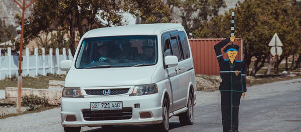 Картондон жасалган МАИ кызматкери. Архив Картондон жасалган МАИ кызматкери. Архив - Sputnik Кыргызстан