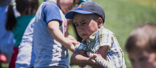 Национальные игры в Бишкеке в рамках проекта Детский караван игр - Sputnik Кыргызстан