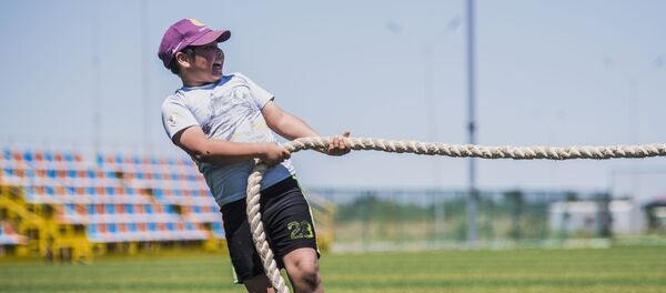 Национальные игры в Бишкеке в рамках проекта Детский караван игр Национальные игры в Бишкеке в рамках проекта Детский караван игр - Sputnik Кыргызстан