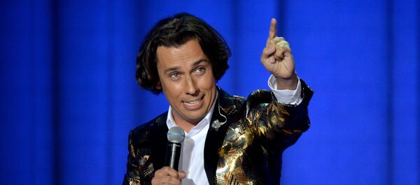 Архивное фото телеведущего Максима Галкина во время выступления - Sputnik Кыргызстан