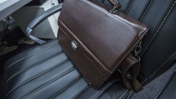 Кожаный портфель на кресле. Иллюстративное фото - Sputnik Кыргызстан