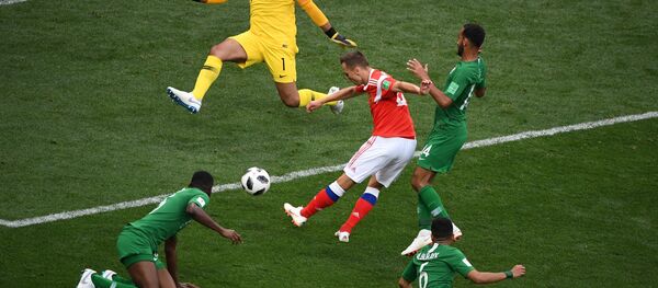 Футбол. ЧМ-2018. Матч Россия - Саудовская Аравия Футбол. ЧМ-2018. Матч Россия - Саудовская Аравия - Sputnik Кыргызстан