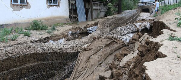 Последствия схода селевого потока в крупнейшем городе Казахстана Алма-Ате - Sputnik Кыргызстан