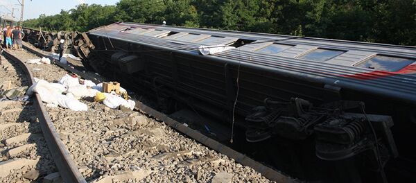 Крушение поезда в Жамбылской области Казахстана - Sputnik Кыргызстан