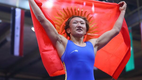 Чемпионка мира по женской вольной борьбе Айсулуу Тыныбекова. Архивное фото - Sputnik Кыргызстан