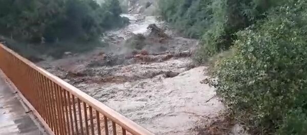 Что натворил сель в Чаткале. Видео - Sputnik Кыргызстан