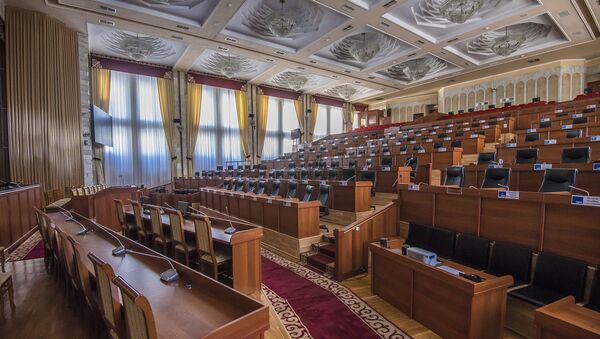 Зал заседания  Жогорку Кенеша. Архивное фото - Sputnik Кыргызстан