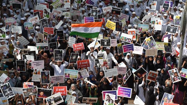 Протесты против изнасилований в Индии. Архивное фото - Sputnik Кыргызстан