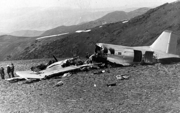 Через короткий промежуток времени на высоте 3150 метров лайнер врезался в склон горы. - Sputnik Кыргызстан