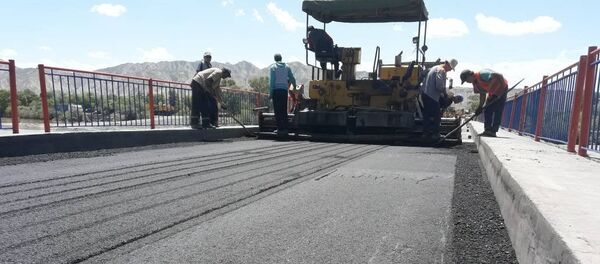 Реконструкция моста в Ак-Талинском районе Нарынской области Реконструкция моста в Ак-Талинском районе Нарынской области - Sputnik Кыргызстан