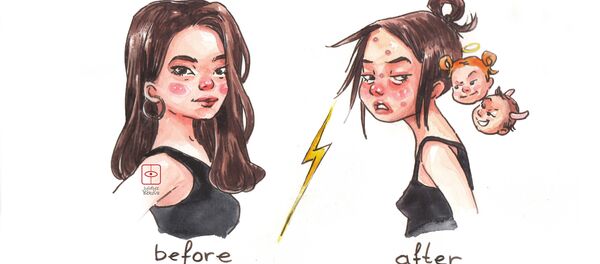 Бишкектик сүрөтчү келин эне жөнүндө эмгектери менен интернетти жарды - Sputnik Кыргызстан