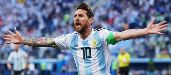 Аргентиналык футболчу, Барселона клубунун капитаны Лионель Месси. Архив - Sputnik Кыргызстан