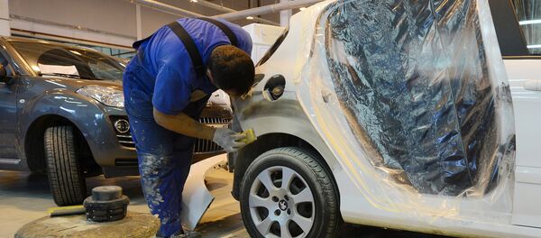 Работа центра кузовного ремонта - Sputnik Кыргызстан