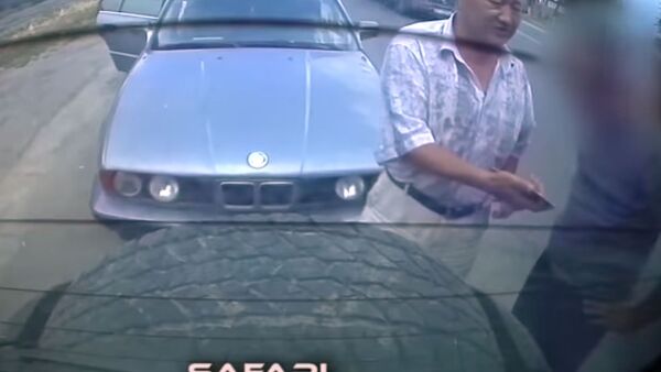 Туристов из Казахстана преследовал милиционер на BMW. Видео - Sputnik Кыргызстан