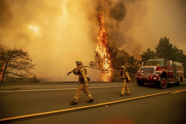 Лесной пожар в Калифорнии. - Sputnik Кыргызстан