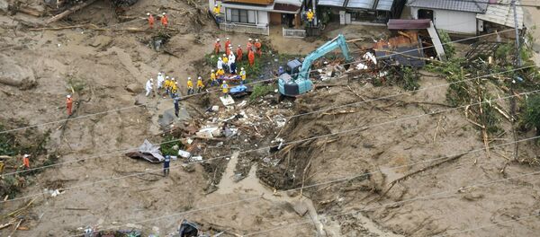 Посследствия обильных ливней в Японии - Sputnik Кыргызстан