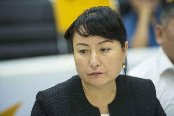 Заместитель начальника управления пограничного контроля Государственной пограничной службы Гульсара Исмаилова - Sputnik Кыргызстан