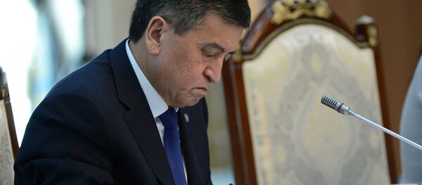 Президент КР Сооронбай Жээнбеков Президент КР Сооронбай Жээнбеков - Sputnik Кыргызстан