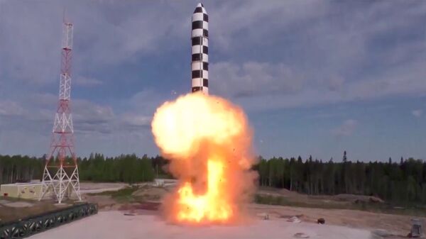 Испытание баллистической ракеты Сармат. Архивное фото - Sputnik Кыргызстан