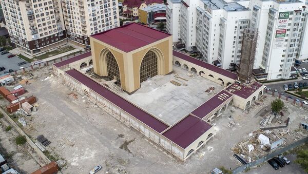 Скоро в Бишкеке откроется мечеть с необычным дизайном. Видео с дрона - Sputnik Кыргызстан