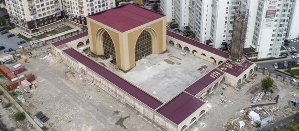 Скоро в Бишкеке откроется мечеть с необычным дизайном. Видео с дрона - Sputnik Кыргызстан