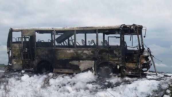 Пожар в рейсовом автобусе произошел в Северо-Казахстанской области - Sputnik Кыргызстан