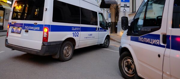 Автомобили полиции на улице Москвы. - Sputnik Кыргызстан