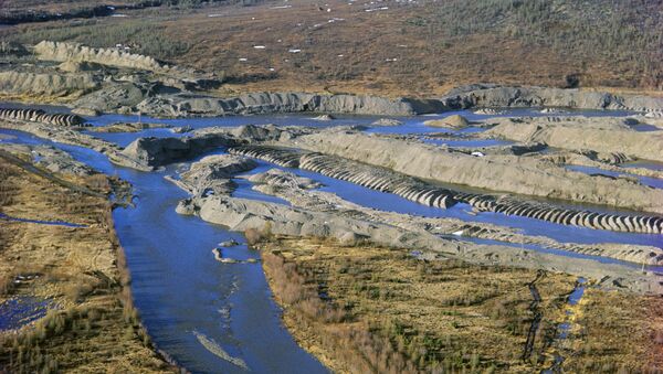 Вид на прииск Бурхала на реке Колыма. Архивное фото - Sputnik Кыргызстан