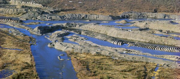 Вид на прииск Бурхала на реке Колыма. Архивное фото - Sputnik Кыргызстан