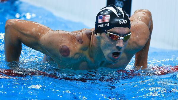 Американский пловец Майкл Фелпс на соревнованиях по плаванию на XXXI летних Олимпийских играх. Архивное фото - Sputnik Кыргызстан