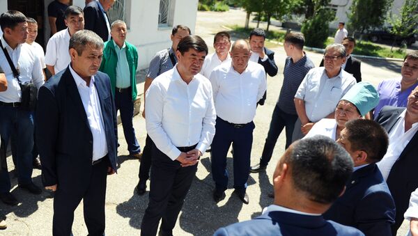 Рабочея поездка премьер-министра КР Мухаммедкалыя Абылгазиева в Джалал-Абадскую область - Sputnik Кыргызстан