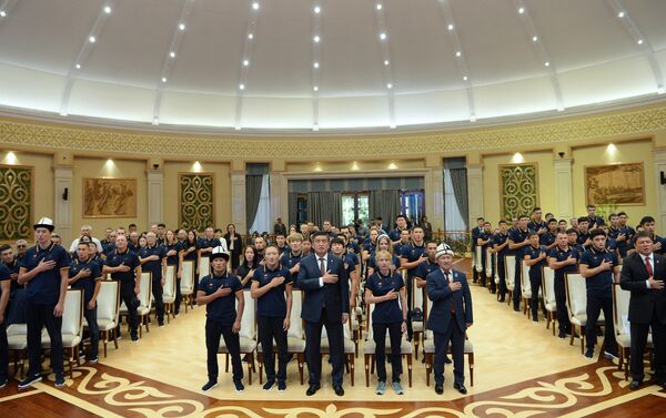 Встреча состоялась сегодня, 7 августа, в государственной резиденции Ала-Арча. - Sputnik Кыргызстан