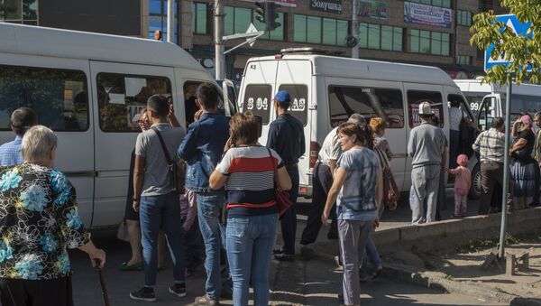 Работа маршрутного такси в Бишкеке - Sputnik Кыргызстан