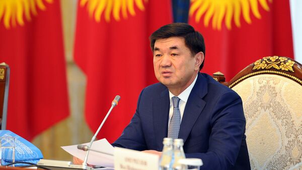 Премьер-министр Мухаммедкалый Абылгазиев Кыргызстанды туруктуу өнүктүрүү боюнча Улуттук кеңештин жыйынында - Sputnik Кыргызстан