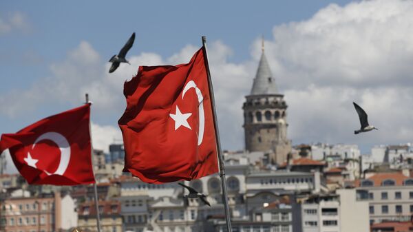 Флаг Турции в Стамбуле. Архивное фото - Sputnik Кыргызстан