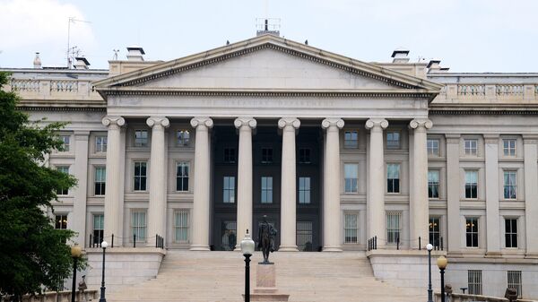 Фасад министерство финансов США в Вашингтоне. Архивное фото - Sputnik Кыргызстан