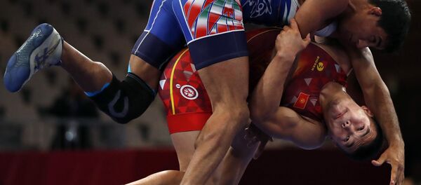 Азиатские игры 2018. Греко-римская борьба до 77 кг. Финал - Sputnik Кыргызстан